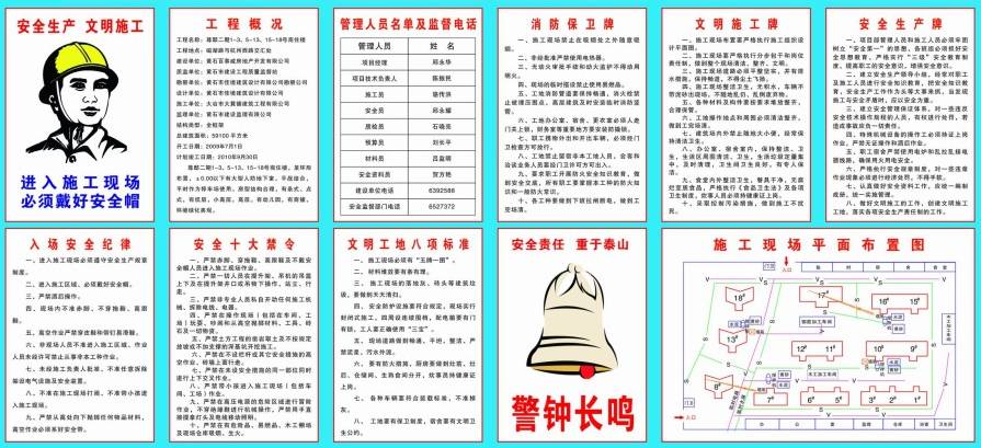 施工工地“九牌一圖”，內(nèi)容最全整理！